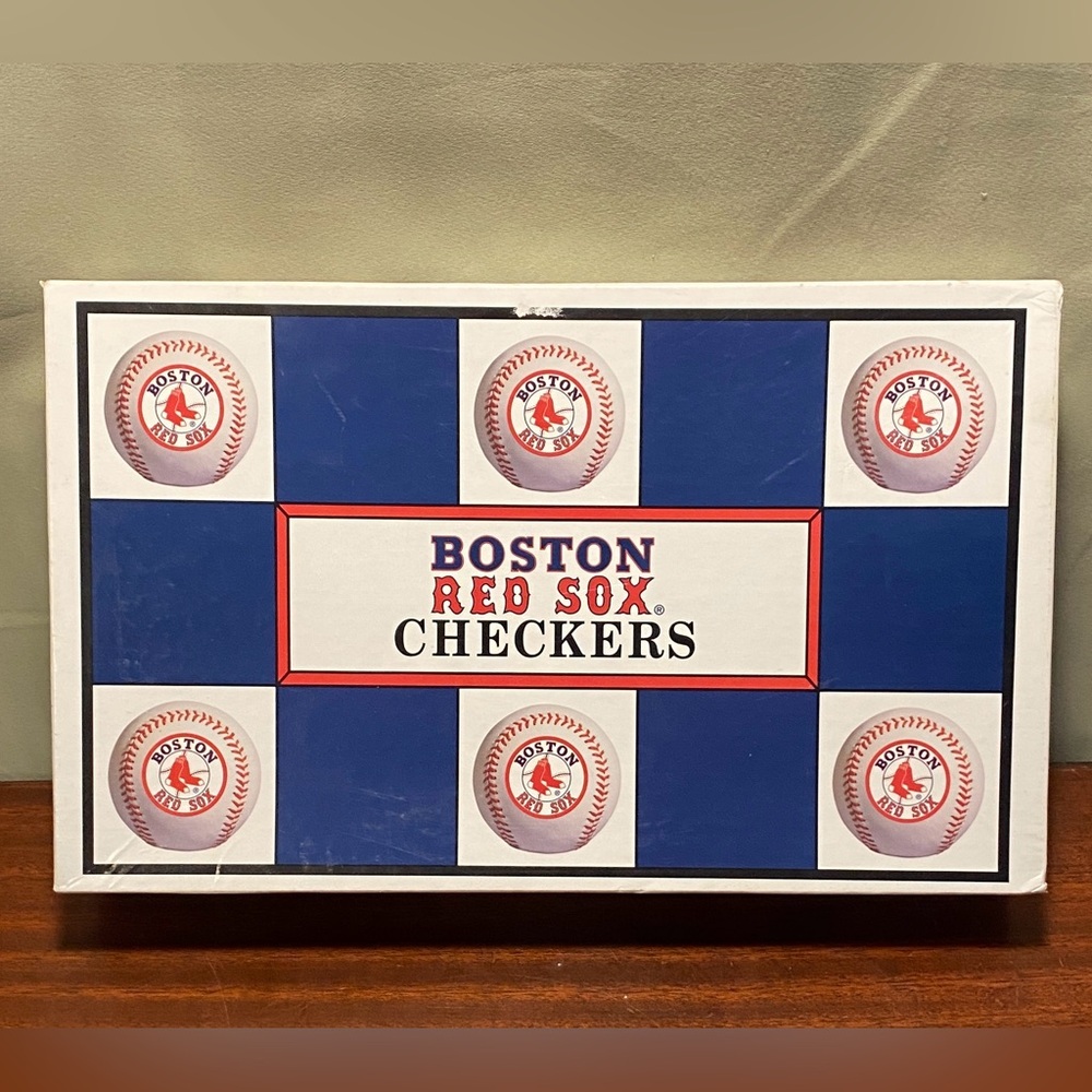 Vintage Boston Red Sox MLB Checkers  Board Game 1997 Used
